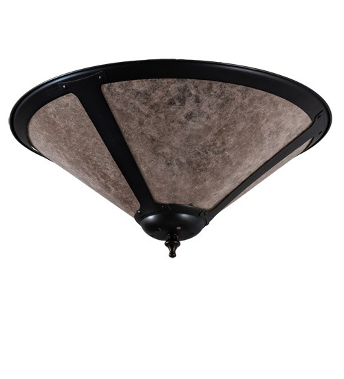 Meyda Tiffany - 238451 - Three Light Flushmount - Sutter - Mahogany Bronze