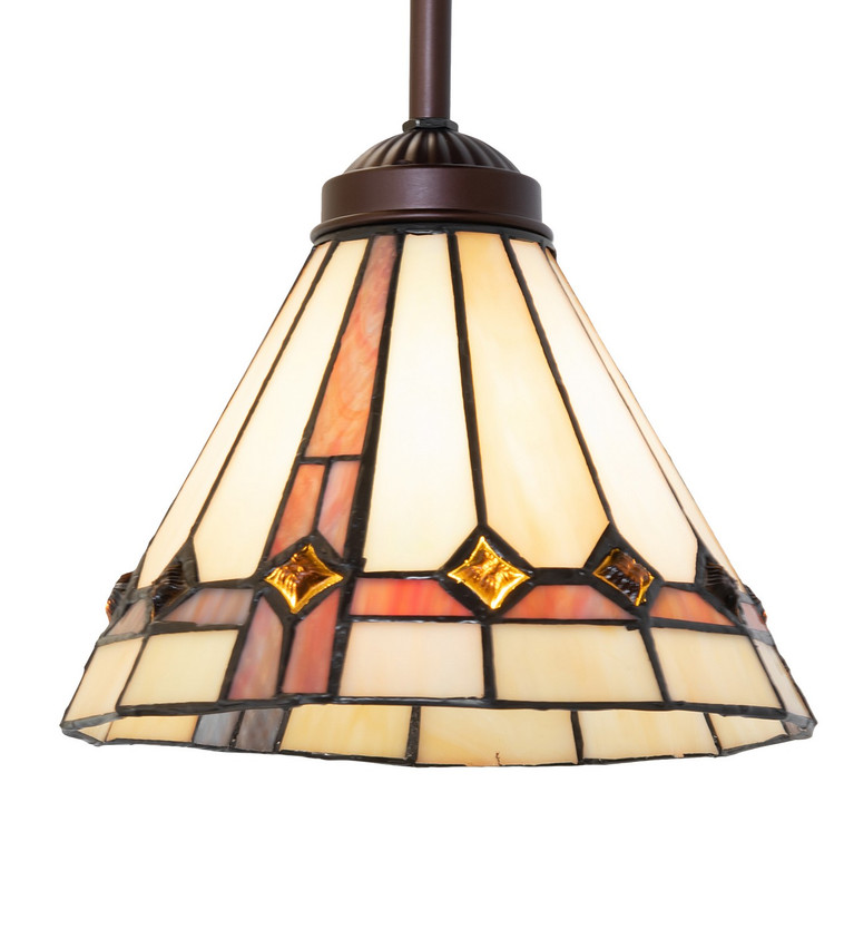 Meyda Tiffany - 244755 - One Light Pendant - Belvidere - Mahogany Bronze