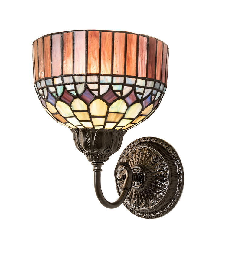 Meyda Tiffany - 245445 - One Light Wall Sconce - Tiffany Candice - Mahogany Bronze Mahogany Bronze