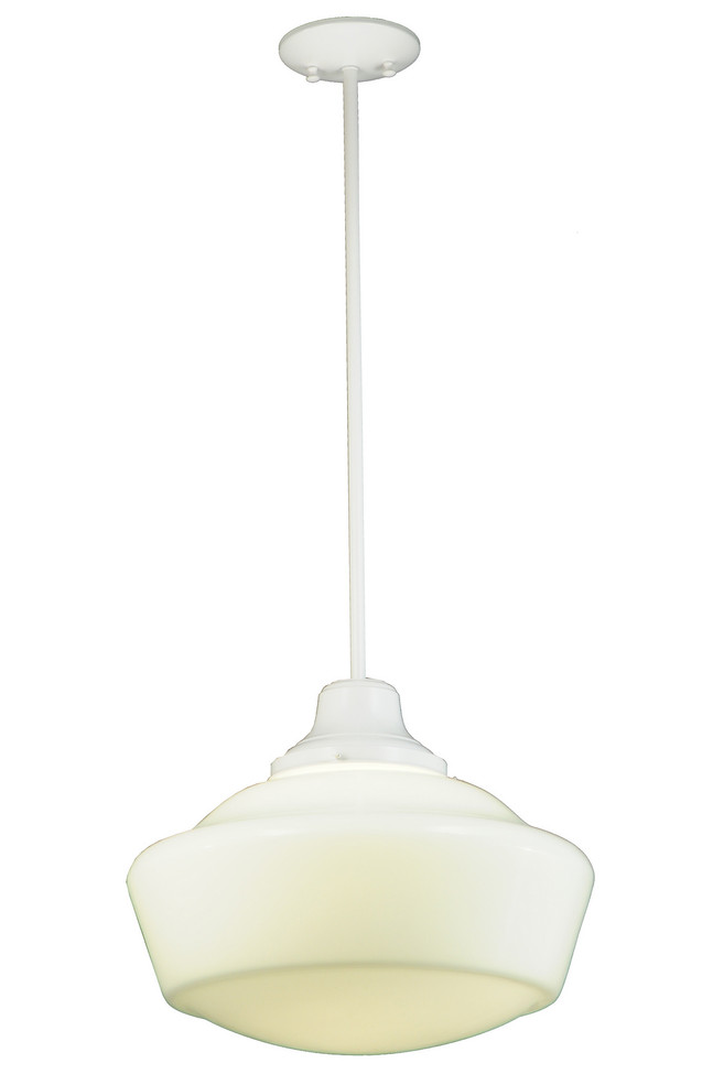 Meyda Tiffany - 245727 - One Light Pendant - Revival - White
