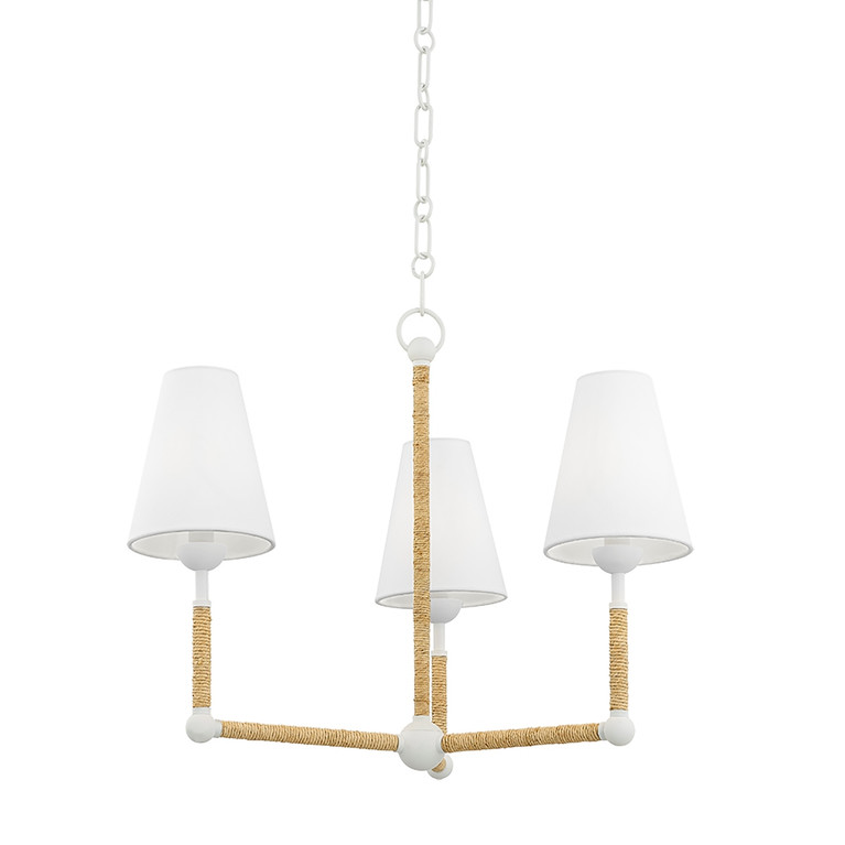Mitzi - H708803-TWH - Three Light Chandelier - Mariana - Texture White