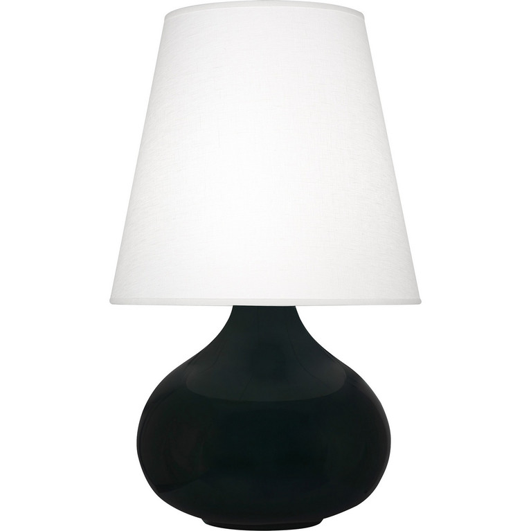 Robert Abbey - OS93 - One Light Accent Lamp - Small June - Obsidian Glazed Ceramic