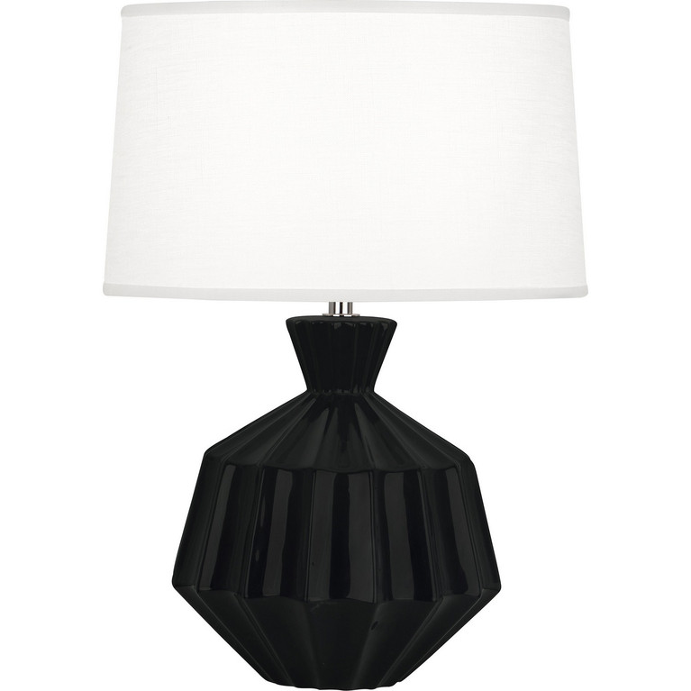 Robert Abbey - OS989 - One Light Accent Lamp - Small Orion - Obsidian Glazed Ceramic