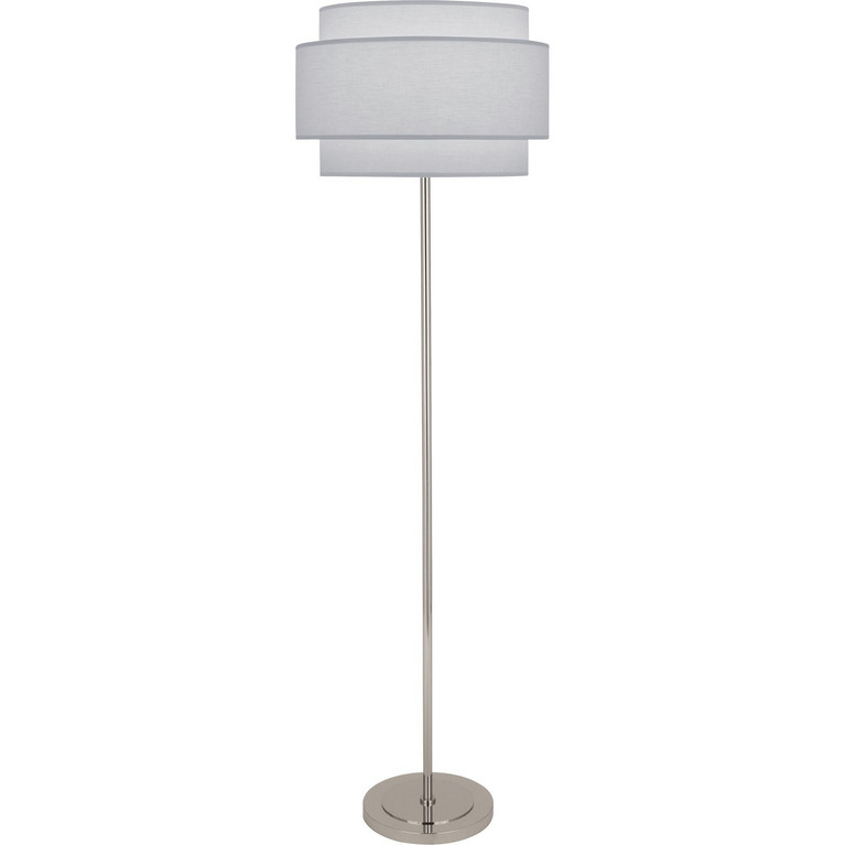 Robert Abbey - PG133 - One Light Floor Lamp - Decker - Polished Nickel