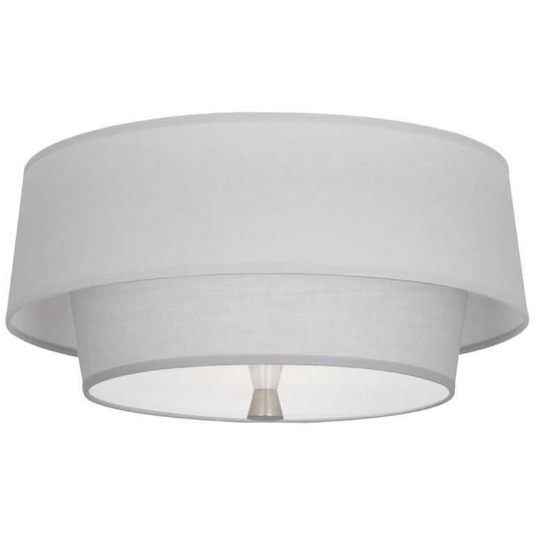Robert Abbey - PG144 - Two Light Flushmount - Decker - Polished Nickel