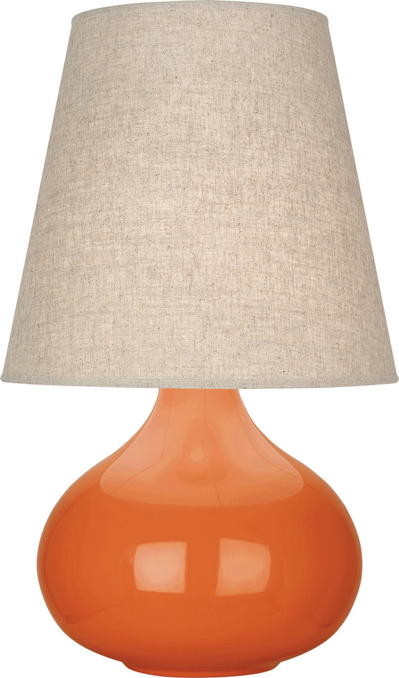 Robert Abbey - PM91 - One Light Accent Lamp - Small June - Pumpkin Glazed Ceramic
