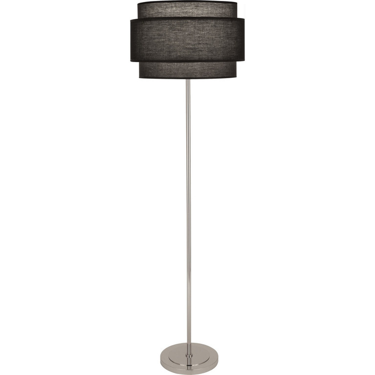 Robert Abbey - RB133 - One Light Floor Lamp - Decker - Polished Nickel