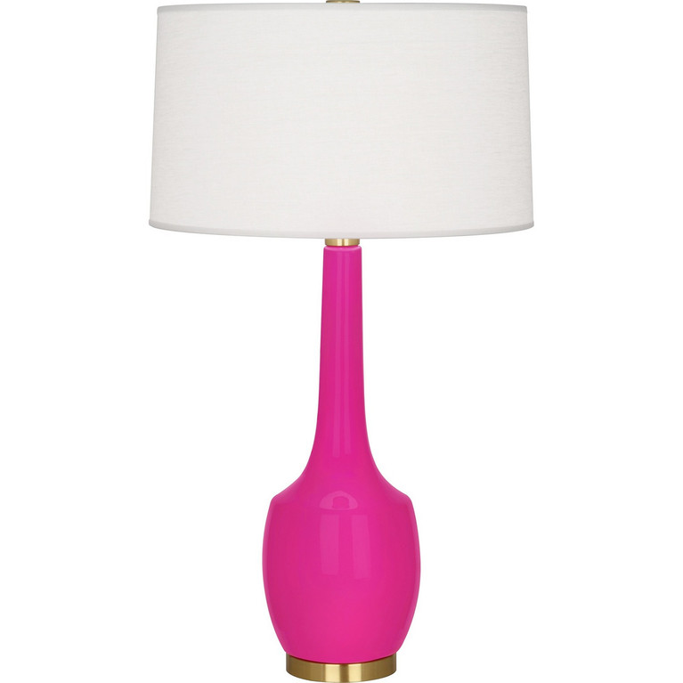 Robert Abbey - RZ701 - One Light Table Lamp - Delilah - Razzle Rose Glazed Ceramic