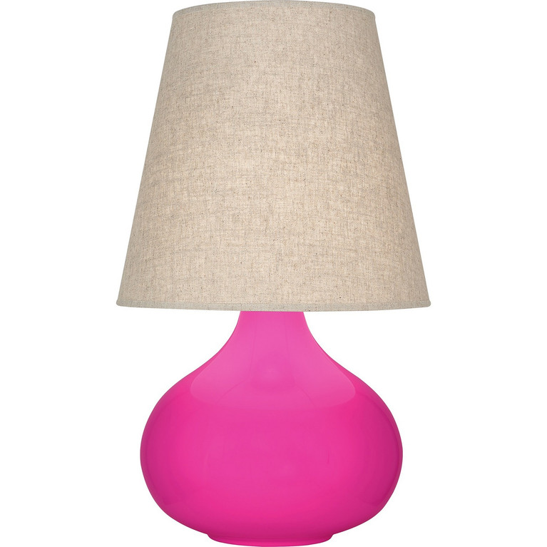 Robert Abbey - RZ91 - One Light Accent Lamp - Small June - Razzle Rose Glazed Ceramic
