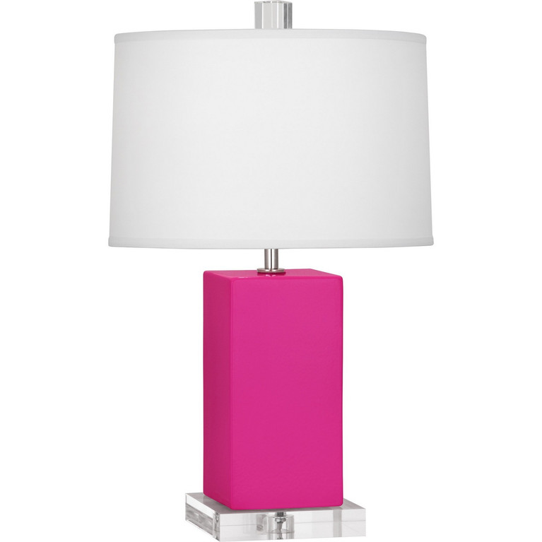 Robert Abbey - RZ990 - One Light Accent Lamp - Small Harvey - Razzle Rose Glazed Ceramic