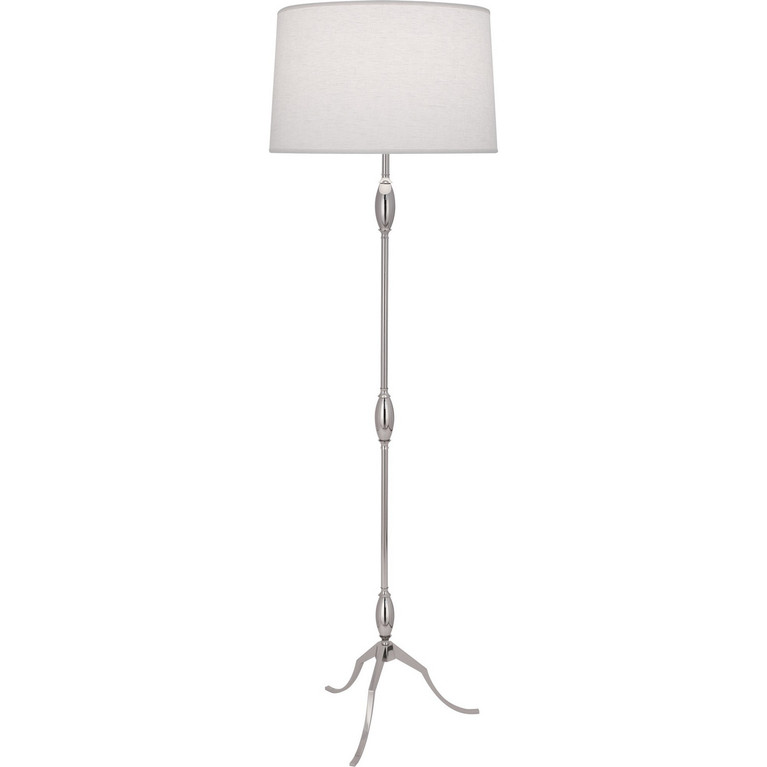 Robert Abbey - S466 - One Light Floor Lamp - Grace - POLISHED NICKEL