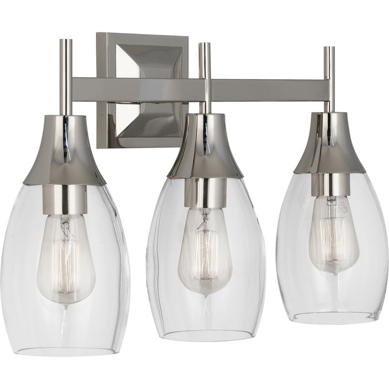 Robert Abbey - S486 - Three Light Wall Sconce - Grace - Polished Nickel