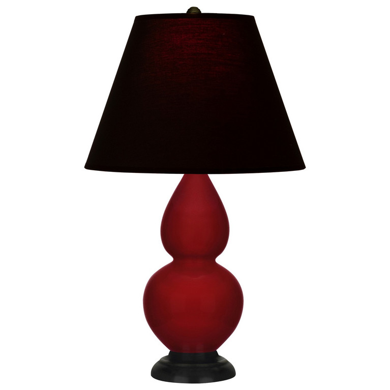 Robert Abbey - SA11K - One Light Accent Lamp - Small Double Gourd - Sangria Glazed Ceramic w/Deep Patina Bronze