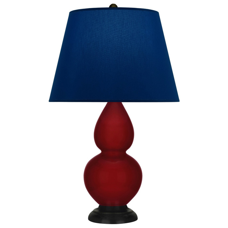Robert Abbey - SA11N - One Light Accent Lamp - Small Double Gourd - Sangria Glazed Ceramic w/Deep Patina Bronze