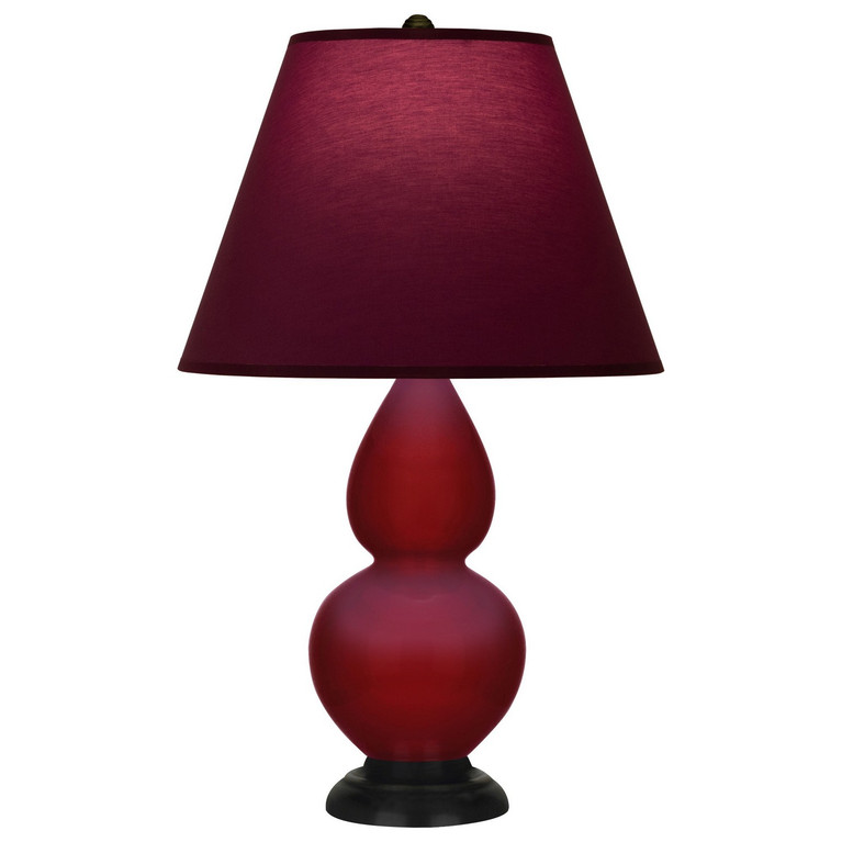Robert Abbey - SA11P - One Light Accent Lamp - Small Double Gourd - Sangria Glazed Ceramic w/Deep Patina Bronze