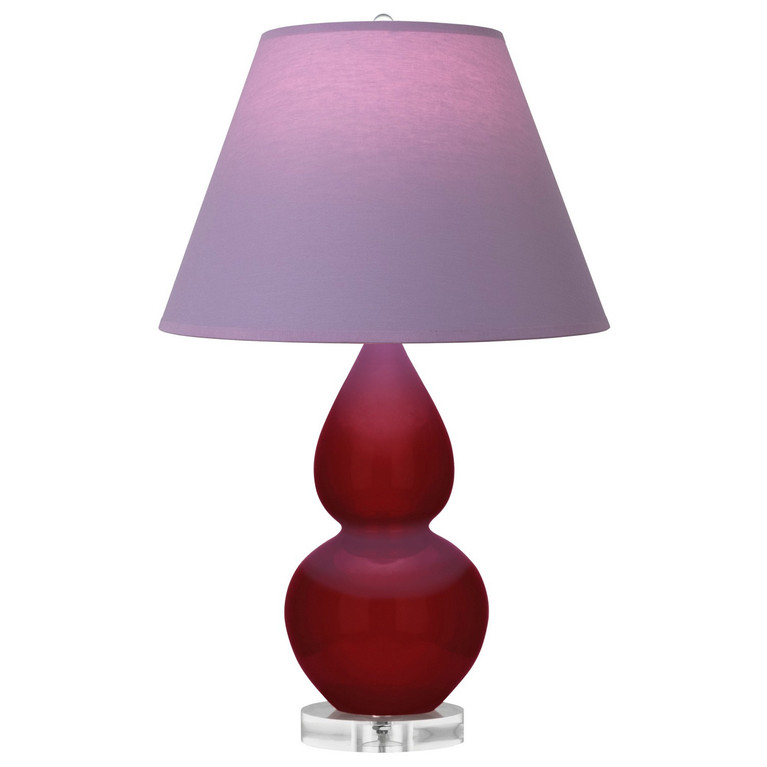 Robert Abbey - SA13L - One Light Accent Lamp - Small Double Gourd - Sangria Glazed Ceramic w/Lucite
