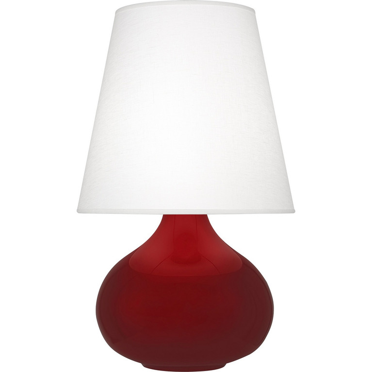 Robert Abbey - SA93 - One Light Accent Lamp - Small June - Sangria Glazed Ceramic