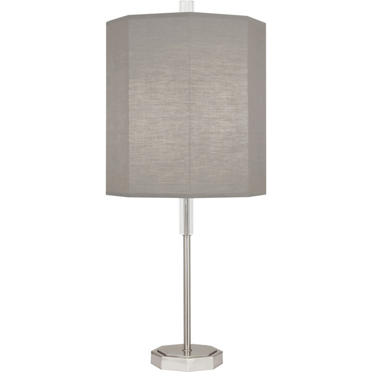 Robert Abbey - SG05 - One Light Table Lamp - Kate - Polished Nickel w/ Clear Crystal