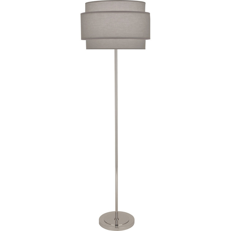 Robert Abbey - SG133 - One Light Floor Lamp - Decker - Polished Nickel