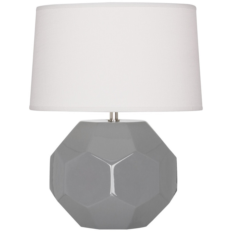 Robert Abbey - ST01 - One Light Table Lamp - Franklin - Smokey Taupe Glazed Ceramic