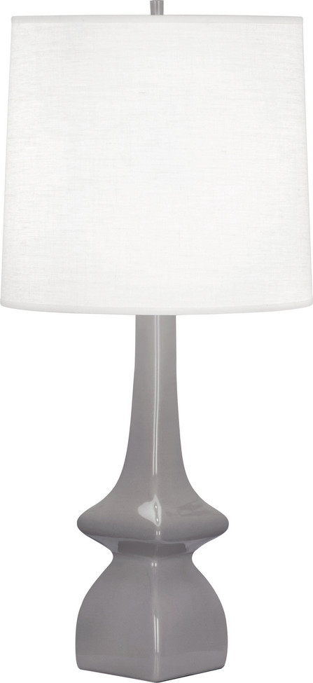 Robert Abbey - ST210 - One Light Table Lamp - Jasmine - Smokey Taupe Glazed Ceramic