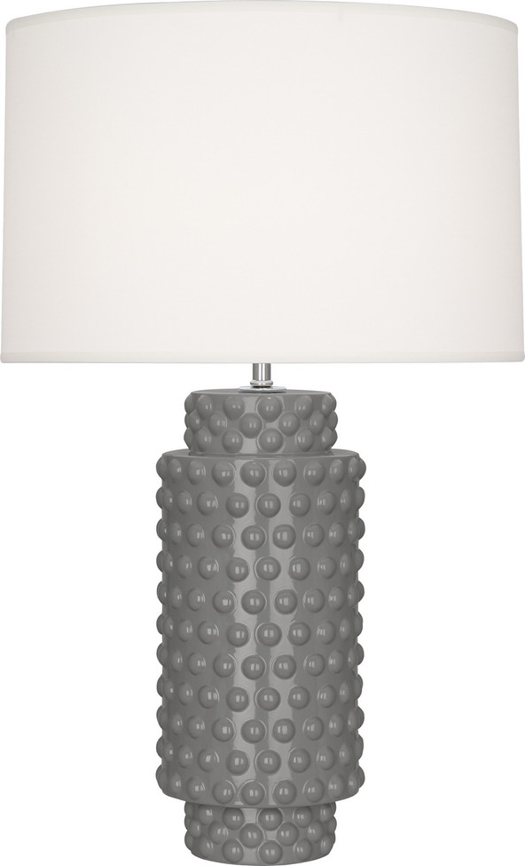 Robert Abbey - ST800 - One Light Table Lamp - Dolly - Smokey Taupe Glazed Textured Ceramic