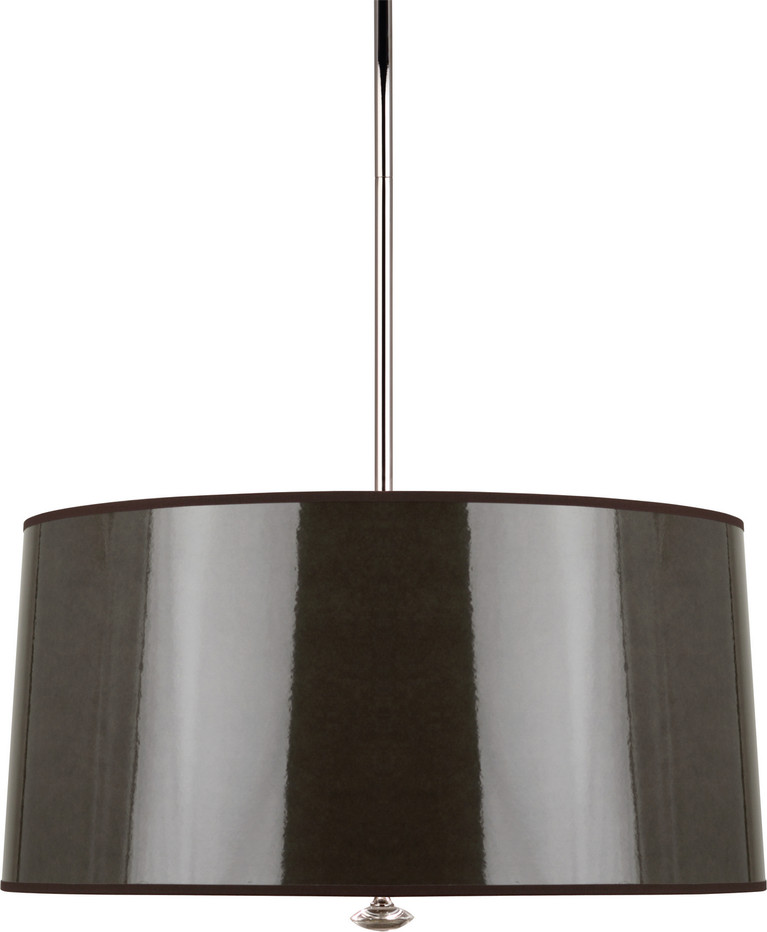 Robert Abbey - T808 - Three Light Pendant - Penelope - Polished Nickel