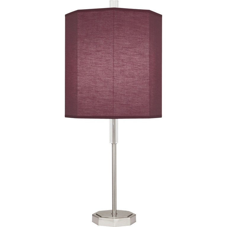 Robert Abbey - VW05 - One Light Table Lamp - Kate - Polished Nickel w/ Clear Crystal