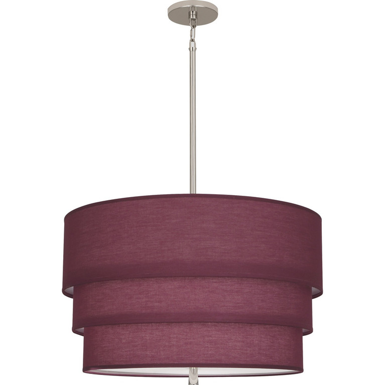 Robert Abbey - VW142 - Three Light Pendant - Decker - Polished Nickel