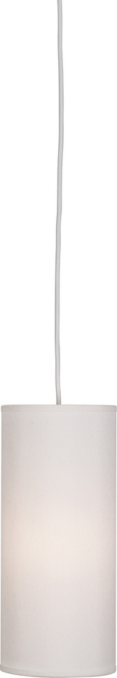 Robert Abbey - W167 - One Light Pendant - Elena - Painted White