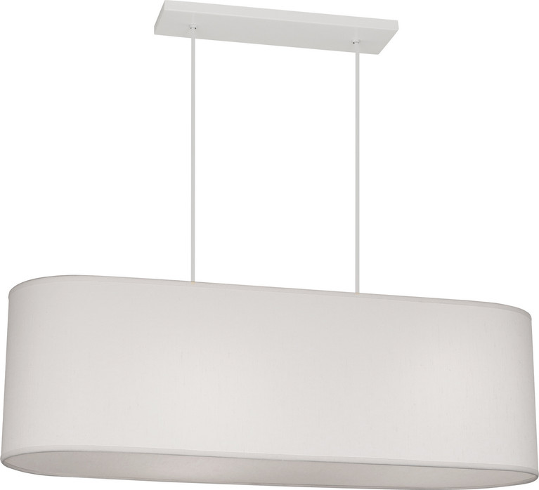 Robert Abbey - W170 - Two Light Pendant - Elena - Painted White