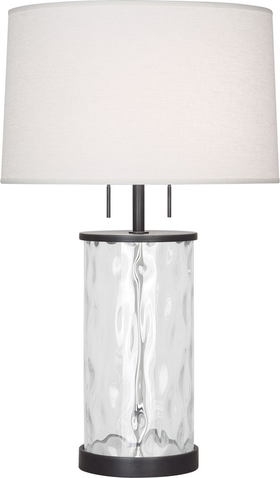 Robert Abbey - Z1440 - Two Light Table Lamp - Gloria - Deep Patina Bronze w/Wavy Glass Body