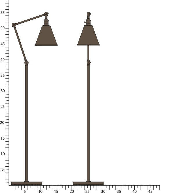 Robert Abbey - Z2422 - One Light Floor Lamp - Alloy - Deep Patina Bronze