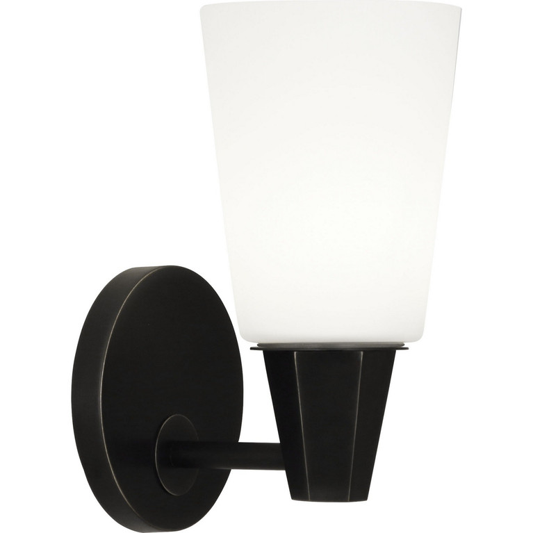 Robert Abbey - Z254F - One Light Wall Sconce - Wheatley - Deep Patina Bronze