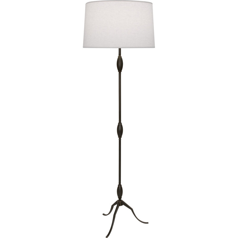 Robert Abbey - Z466 - One Light Floor Lamp - Grace - DEEP PATINA BRONZE