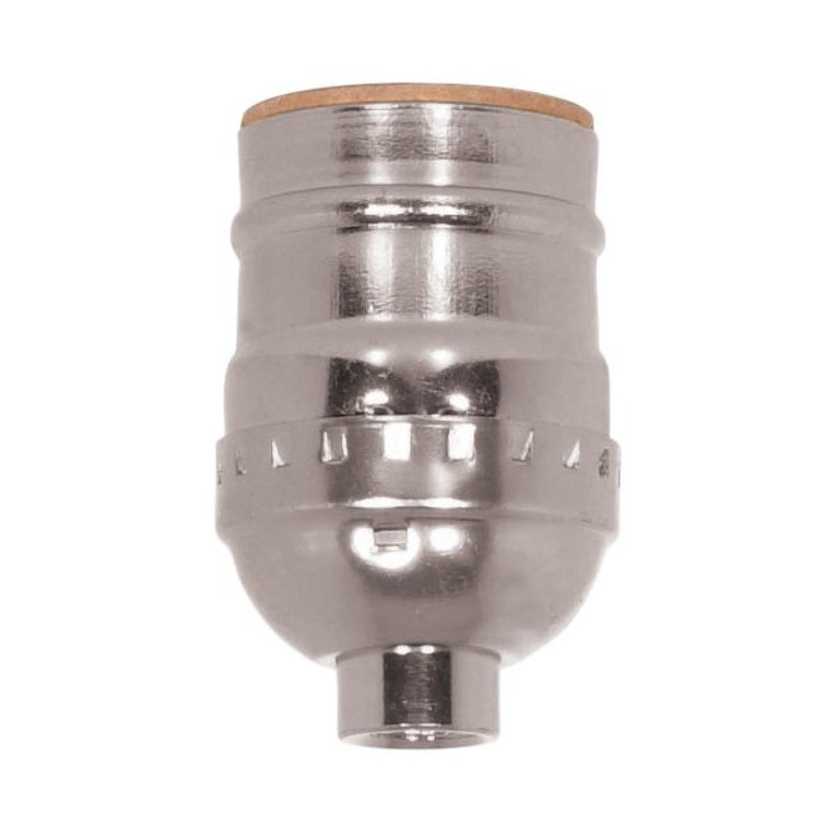 Satco - 80-1011 - Short Keyless Socket - Nickel