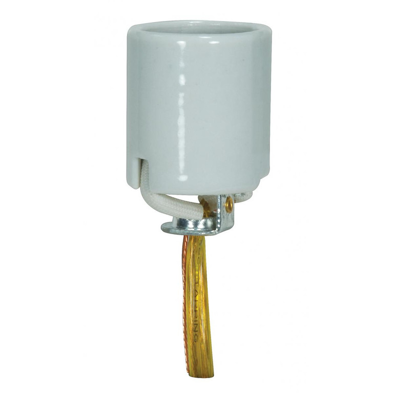 Satco - 80-1317 - Socket - Glazed White