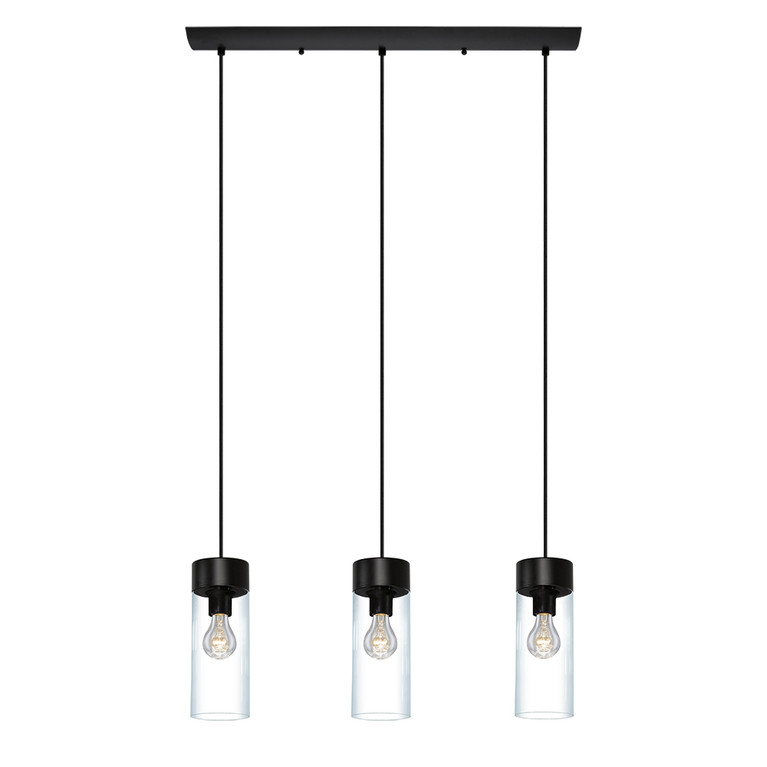 Eglo USA - 202128A - Three Light Pendant - Montey - Matte Black