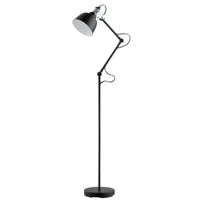 Eglo USA - 203517A - One Light Floor Lamp - Thornford - Matte Black & Chrome