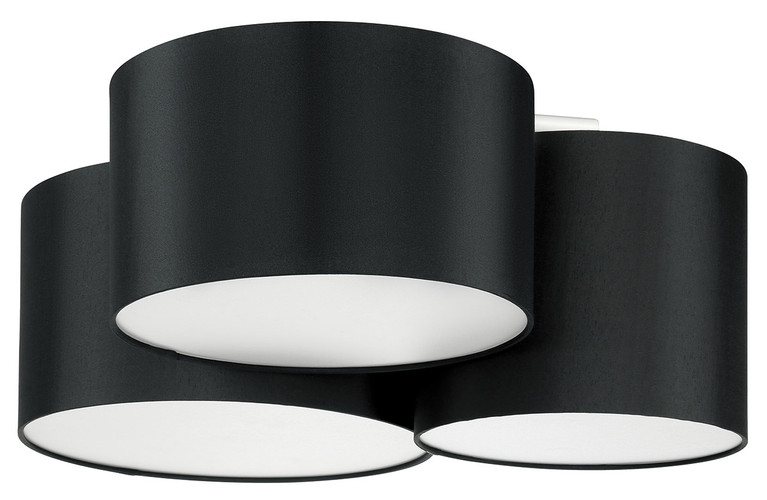 Eglo USA - 205186A - Three Light Ceiling Mount - Pastore - Black