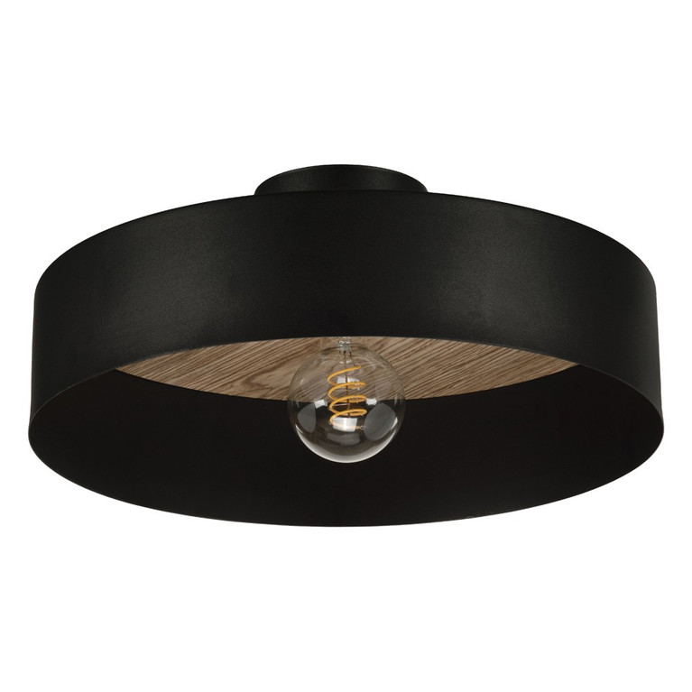 Eglo USA - 206247A - One Light Semi-Ceiling Mount - Duaia - Black