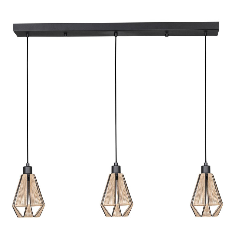 Eglo USA - 43777A - Three Light Pendant - Adwickle - Black
