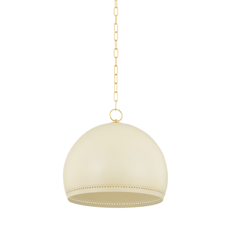 Mitzi - H834701L-AGB/SCR - One Light Pendant - Etna - Aged Brass