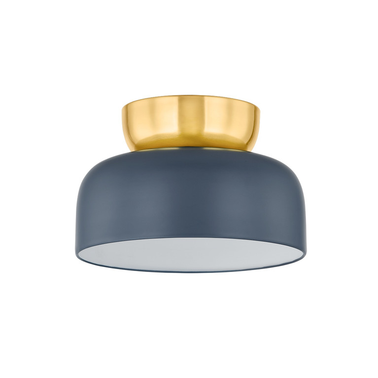 Mitzi - H890501L-AGB/SBL - One Light Flush Mount - Batya - Aged Brass