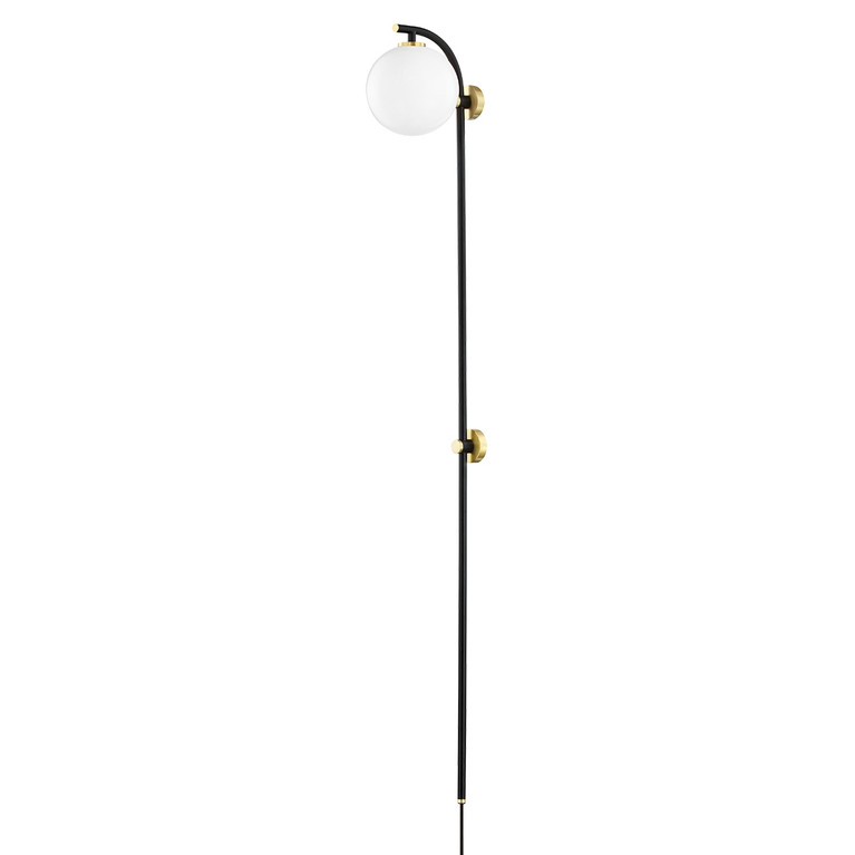 Mitzi - HL589201-AGB/SBK - LED Wall Sconce - Faye - Aged Brass
