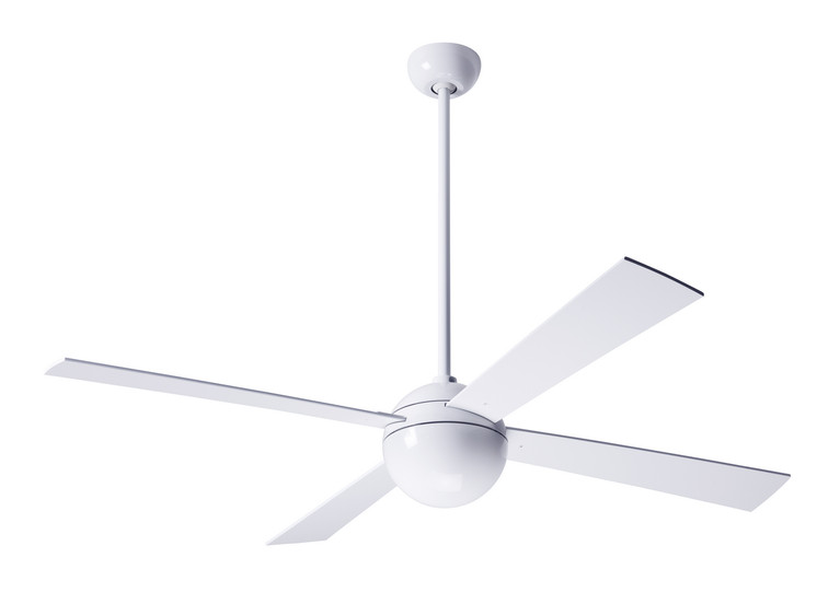 Modern Fan Co - BAL-GW-52-WH-NL-003 - 52Ceiling Fan - Ball - Gloss White