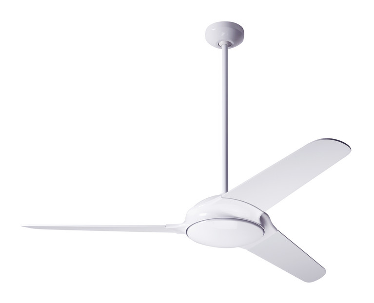 Modern Fan Co - FLO-GW-52-WH-NL-004 - 52Ceiling Fan - Flow - Gloss White
