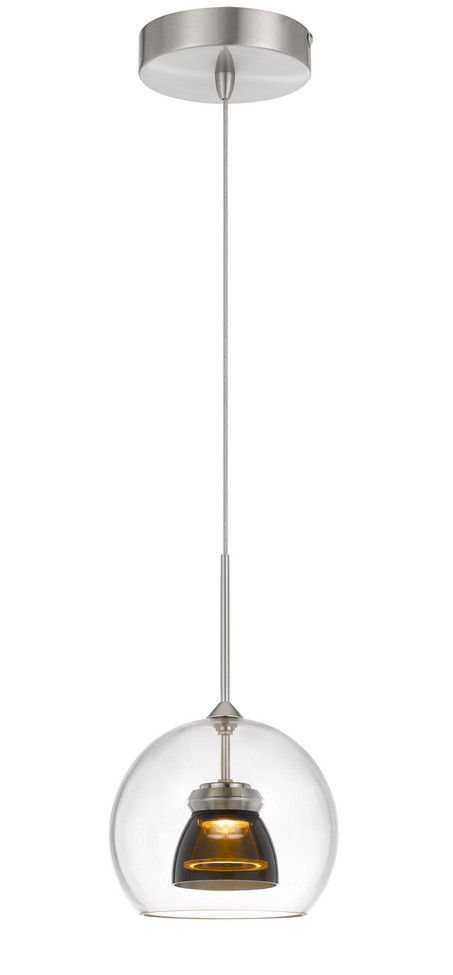 Cal Lighting - UP-335-CL-SMOCL - LED Mini Pendant - Dimmable with Lutron Brand Dimmers: DVCL-153P SCL - Smoked