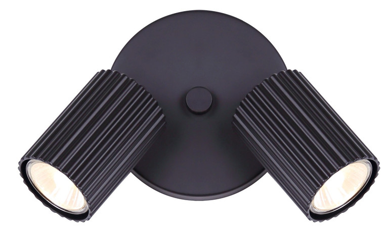 Canarm - ICW1119A02BK10 - Two Light Track Lighting - Rexton - Black