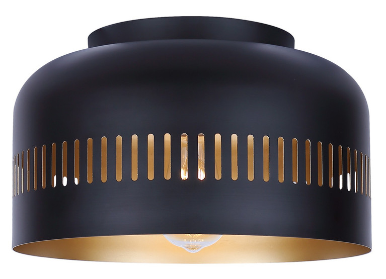 Canarm - IFM1207A13BK - One Light Flush Mount - Miles - Matte Black